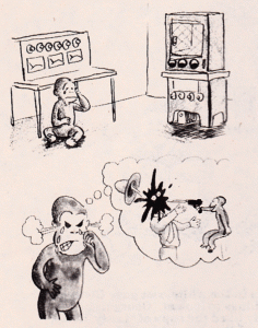 Panel 9 from Curious George Gets Sold For Medical Experiments from The Yale Record.