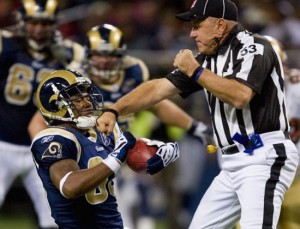 NFL Referee punching Kenneth Darby