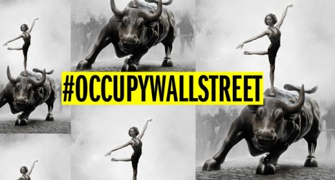 Occupy Wall Street photo reposted by The Yale Record college humor magazine